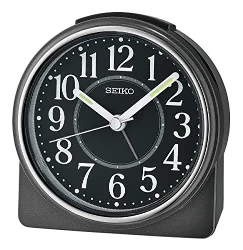 Seiko Clocks QHE198K Tischuhr mit Alarm