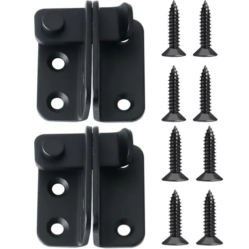 BOBOZHONG Türriegel,2 Stück Türriegel Edelstahl Bolzenriegel Schieberiegel Riegelschloss mit Vorhängeschloss Loch Türverriegelung Türschloss Möbel Schloss für Fenster,Tür,Zaun,Links Offen