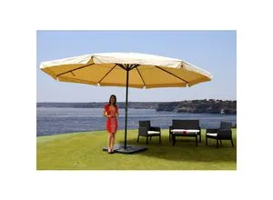 Sonnenschirm Carpi Pro Ø 5m in gelb von MCW