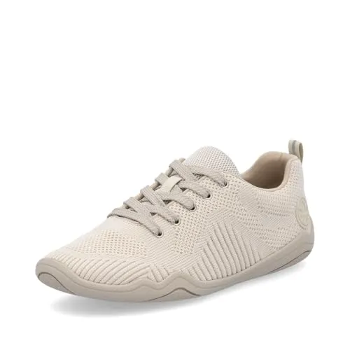 Rieker Damen Halbschuhe - Beige - Größe 37 EU - Laufschuhe mit herausnehmbarer Einlegesohle für besten Komfort und flexibler Synthetiksohle, ideal für ein barfußähnliches Laufgefühl.