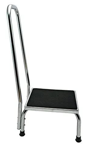 Trittstufe Tritthocker Tritthocker aus Metall mit gebogener Haltegriff -