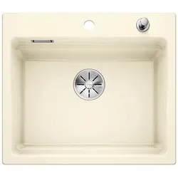 Blanco Etagon 6 Keramikspüle mit Ablauffernbedienung, magnolia glänzend - Sanitäranlagen & Zubehör: Großzügiges Etagenbecken mit integrierter Stufe für zusätzliche Funktionalität und innovatives Design.