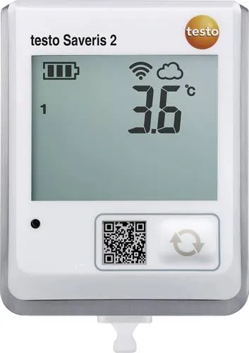 Testo 0572 2031 Saveris 2-T1 Temperatur-Datenlogger - Datenlogger für Temperaturüberwachung von -30 bis +50°C, mit WLAN-Anbindung und Cloud-Zugriff für einfache Auswertung und Benachrichtigungen bei Grenzwertüberschreitungen.