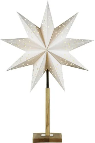 Markslöjd Papierstern Solvalla weiß, Ø 40 cm - LED-Figur, eleganter und dekorativer Papierstern für stimmungsvolle Beleuchtung in Ihrem Zuhause.