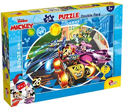 Liscianigiochi 73986, Mickey Mouse Puzzle 24 Teile, 50X35 cm
