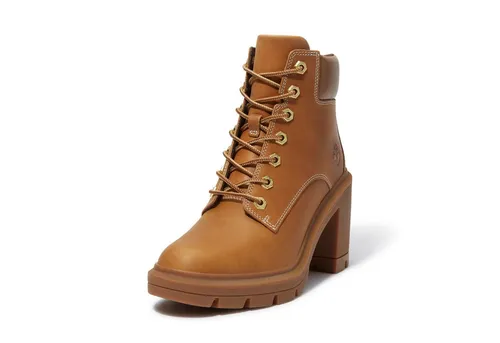 Timberland Damen Mid Lace UP Boot Wheat Full Grain 9.5 Wide Fit - Wanderschuhe mit Premium Timberland Leder und umweltfreundlichem ReBOTL-Futter aus 50% recyceltem Kunststoff. Genießen Sie stilvollen Komfort und sicheren Halt in der Natur.