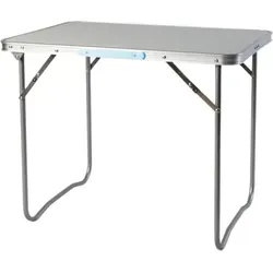 XL Aluminium Klapptisch - Robuster Campingtisch 70x50cm - Camping-Möbel, ideal für Outdoor-Aktivitäten, leicht und platzsparend zusammenklappbar für einfachen Transport.