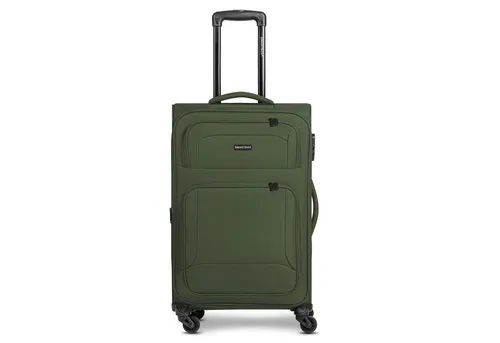 SMARTBOX Weichgepäck Check-in Koffer für Damen & Herren | Mittelgroßer Trolley mit 4 Rollen - Koffer: Mittelgroßer Trolley mit 41 x 27 x 67 cm, erweiterbar und nur 3,1 kg leicht, ideal für Reisen bis 15 Tage.