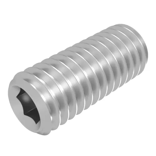 SECCARO Gewindestift mit Kegelkuppe M5 x 12 mm, Edelstahl V2A VA A2, DIN 913 / ISO 4026, Innensechskant, 20 Stück