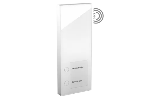 DoorLine Slim DECT | Funk-Türsprechanlage für DECT-Router | FRITZ!Box | 2 Taster