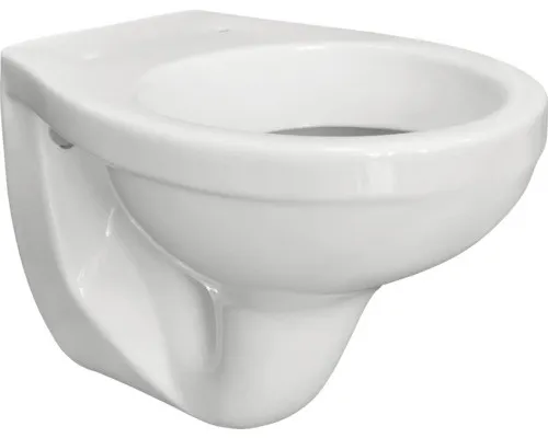 form&style Wand-WC Tiefspüler mit Spülrand weiß glänzend ohne WC-Sitz