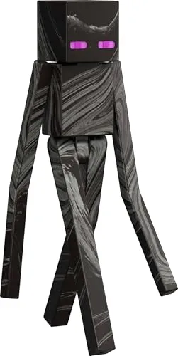 Mattel Minecraft Actionfigur & Zubehör Spielzeug-Set, Enderman bewegliches Charakter-Sammelstück, inspiriert von einem Minecraft-Film, 8,3 cm Maßstab