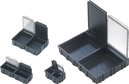 WETEC SMD-Klappbox, ESD, 41 x 37 x 15 mm, groß, transparent N3-6-6-10-1LS
