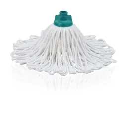 Leifheit Ersatzkopf Classic Mop Cotton 52070 - Besen- & Bodenwischer-Zubehör, extrem saugfähiger Baumwollmopp für optimale Reinigung von Fliesen und Steinböden, kompatibel mit vielen gängigen Stielen.