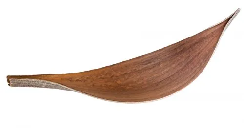 NaDeco Kokosblatt Medium in Natur Länge ca. 15-40cm, Breite ca. 5-8cm | Palmen Blatt | Kokoschale | Naturdekoration | Palmenschale | Naturschale | Dekoschale | Dekoblatt