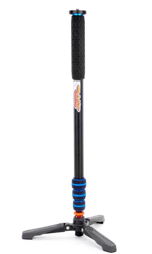 Legged Thing Trent 2.0 Einbeinstativ Blau mit Docz2 Fußstabilisator - Stativ, extrem stabil und leicht, ideal für Fotografen, die Flexibilität und Sicherheit bei Aufnahmen benötigen.