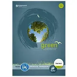 Ursus Green Notebook DIN A4 Kariert Geheftet Papier Blau Nicht perforiert Recycled 100 Seiten