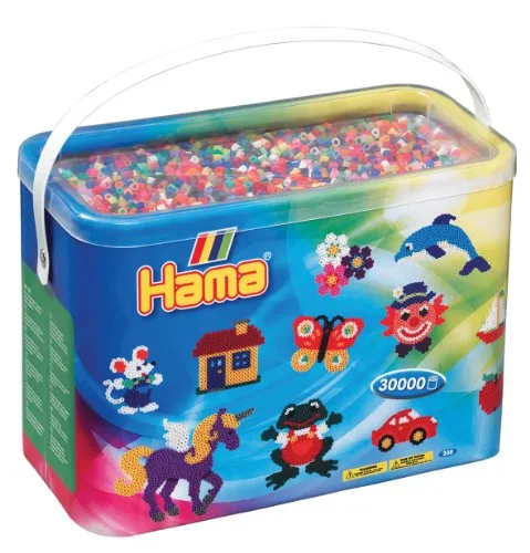 Hama - 208-68 - Kreative Freizeit - Barrel 30.000 Perlen zum Aufbügeln - Midi - Unisex