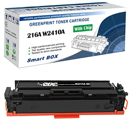 W2410A 216A [ mit Chip ] Kompatible Tonerkartusche Schwarz 1050 Seiten für H P Color Laserjet Pro M155 M155a M155nw MFP M182 M183 M182n M182nw M183fw Drucker - Die Verpackung kann variieren