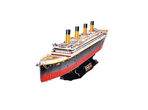 Revell 3D Puzzle 00170 I RMS Titanic I 113 Teile I 4 Stunden Bauspaß für Jung Alt I ab 10 Jahren I Das berühmte Kreuzfahrtschiff RMS Titanic selber zusammenbauen