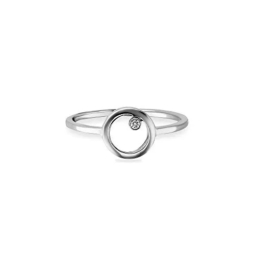 cai Damen Ring 925/- Sterling Silber rhodiniert Zirkonia weiß 273271220