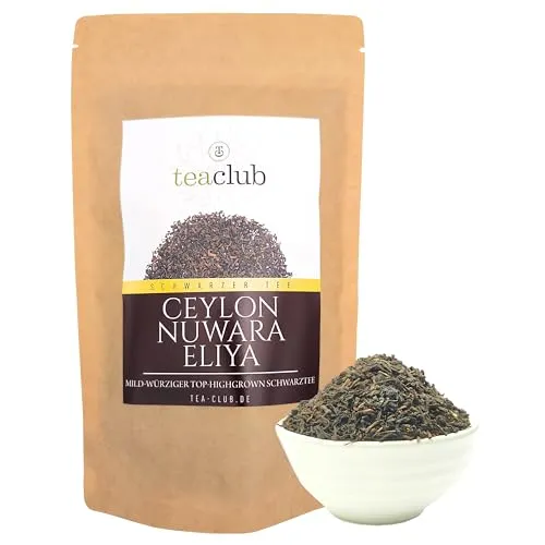 Ceylon Nuwara Eliya Schwarzer Tee Lose 200g Sri Lanka Top-Highgrown, Fruchtig-Würziger Schwarztee, Tea-Club Black Tea