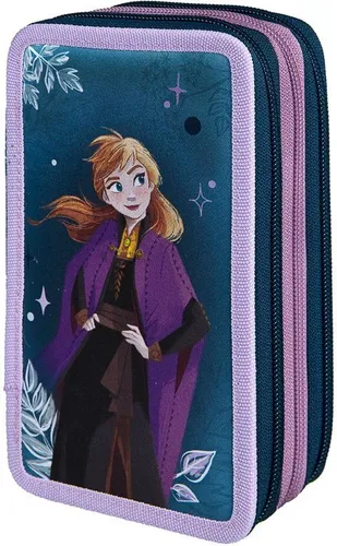 Scooli Federmäppchen Tripledecker Frozen, befüllt von Scooli