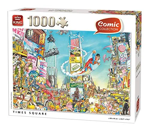 Comic Cartoon Time Square NY Puzzle 1000 Teile