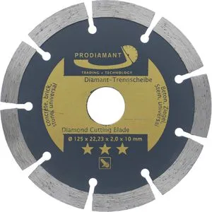 Prodiamant Trennscheibe universal, 125 x 2,0mm, Diamanttrennscheibe, für Beton, Stein