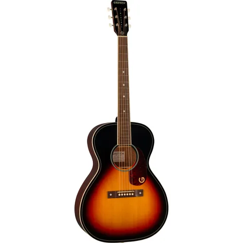 Gretsch Jim Dandy Concert LTD Heritage Burst - Gitarren, massive Fichtendecke und warm klingendes Walnussgriffbrett, ideal für leidenschaftliche Musiker und Einsteiger.