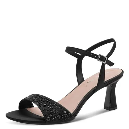 Tamaris Damen Sandalette mit Stilettoabsatz, schwarz, 40 EU in schwarz von Tamaris