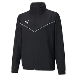 PUMA Jungen Teamrise All Weather Jkt Jr Sweatshirt - Sonstige Sportschuhe – Wetterfeste Jacke mit Kapuze, ideal für aktive Jungs, ausgestattet mit durchgehendem Reißverschluss und praktischen Reißverschlusstaschen.