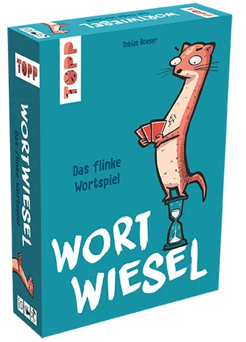 Wort Wiesel Brettspiel - Gesellschaftsspiel für Sprachliebhaber, fördert Wortschatz und Kommunikationsfähigkeiten in unterhaltsamen Runden.
