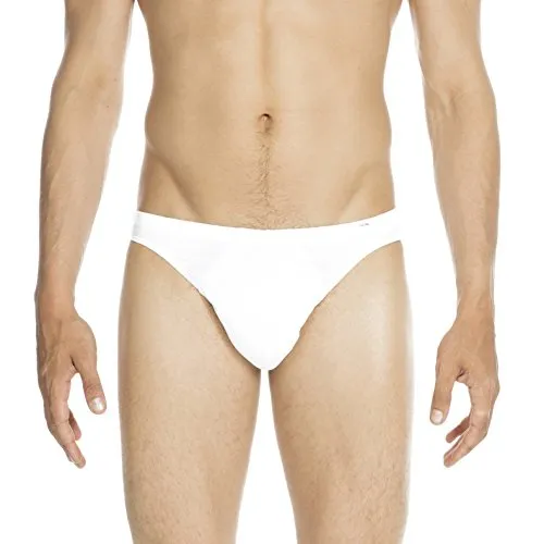 HOM Herren Micro Premium Cotton Slip, Weiß, L EU - Hochwertiger Mikroslip aus 100% Baumwolle für Herren. Perfekt für den täglichen Gebrauch, mit mercerisierter Baumwolle für extra Weichheit und Langlebigkeit. Genießen Sie Komfort und Qualität in jedem Moment.