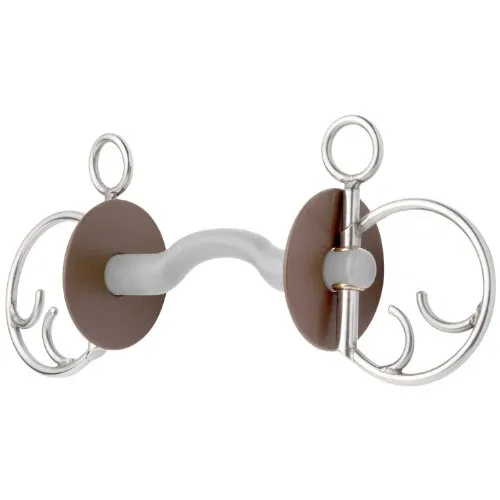 Beris Gebiss Springkombikandare Zungenbogenstange Soft, grau, 10246-120-S