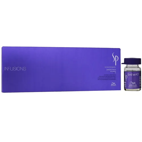 Wella SP Smoothen Infusion Ampullen Serum - Haartherapien, -öle & -schutz - 6 x 5 ml Serum für alle Haartypen mit Anti-Frizz-Effekt für glattes und geschmeidiges Haar.