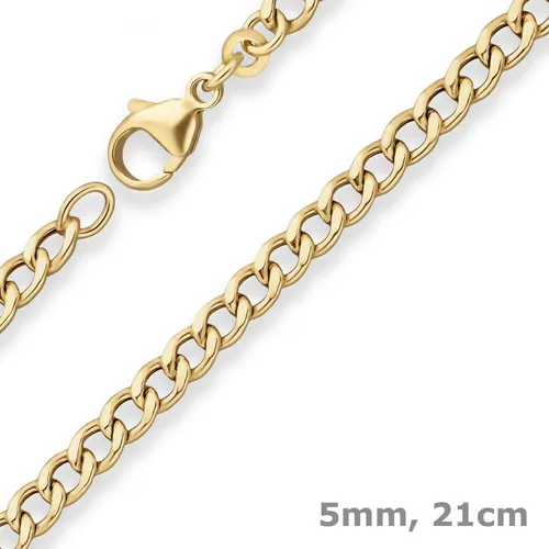 Produktbild 5mm Panzerkette Goldarmband 21cm aus 333 Gold