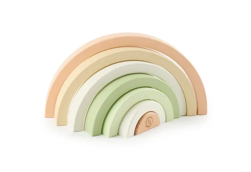 BIECO Stapelspielzeug Bieco Regenbogen Holz Hase Fine von Bieco