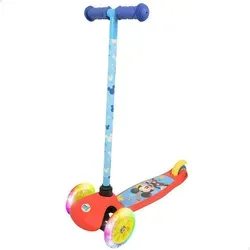 Mickey Mouse 77740 With Lights And Brake Tretroller Blau Blau One Size - Blau