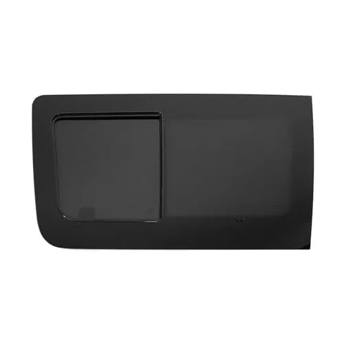 OMAC Schiebefenster für Mercedes Sprinter W907 (2018-2025) Links - Hochwertiges Schiebefenster aus gehärtetem Sicherheitsglas, ideal für den Umbau Ihres Sprinters in ein Wohnmobil. Dunkle Rauchtönung für Stil und Privatsphäre. E-Kennzeichnung für geprüfte Sicherheit.