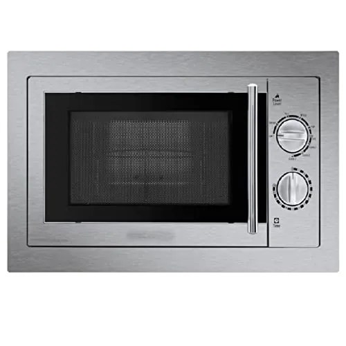 Einbau-Mikrowelle, 800 W, Fassungsvermögen 20 l, Grill 1.000 W, Grill und Grill mit Kombination, 9 Leistungsstufen