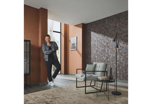 Erismann Vliestapete Abstrakt Floral Grau Kupfer Metallic 10373-47 Fashion for Walls 4