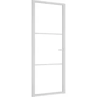 Produktbild vidaXL Innentür 83x201,5 cm Weiß ESG-Glas und Aluminium