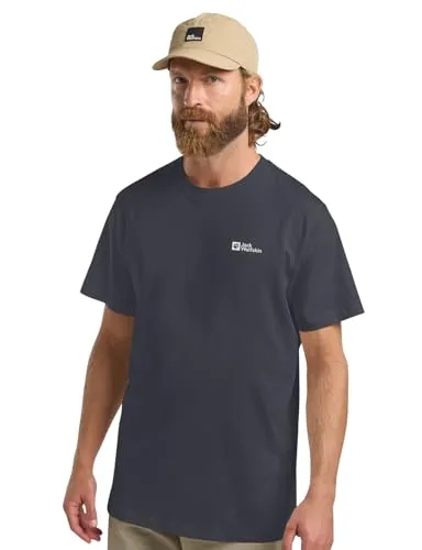 Jack Wolfskin Essential T M - Rundhalsshirt - Nachhaltiges T-Shirt aus Bio-Baumwolle, atmungsaktiv und hautfreundlich, ideal für komfortable Freizeitaktivitäten.