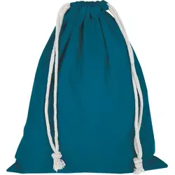 Zuziehbeutel - Baumwolle | OEKO-TEX 100 zertifiziert | 25x30cm | Jutebeutel | Einkaufstasche | unbedruckt, petrol