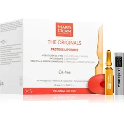 Martiderm The Originals Proteos Liposome Oil-Free Ampoules 30 X 2 Ml - Lippenstifte, revitalisierende Ampullen mit ölfreier Formel für eine intensive Feuchtigkeitsversorgung und strahlende Lippen.