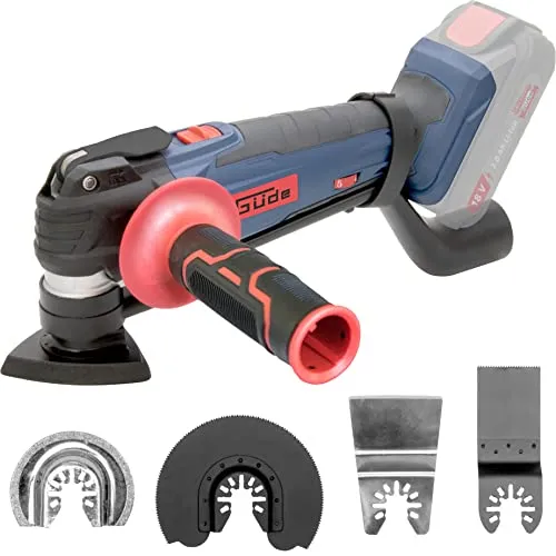 Güde 58509 Akku Multiwerkzeug MW 18-0 - Multifunktionswerkzeuge mit 18V E³ Akkusystem, ideal für präzise Arbeiten und ausgestattet mit umfangreichem Zubehör für maximale Flexibilität.
