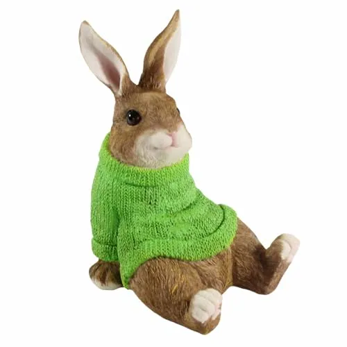 colourliving Dekohase mit farbigen Pullover in grün von colourliving