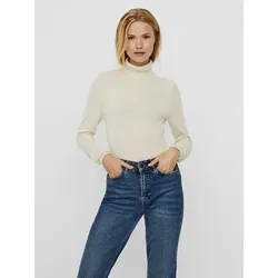Vero Moda VMGLORY LS Rollneck Blouse NOOS Pullover, Birch, XL - Eleganter Rollkragenpullover für Damen, ideal für vielseitige Outfits und aus hochwertigem, weichem Material.