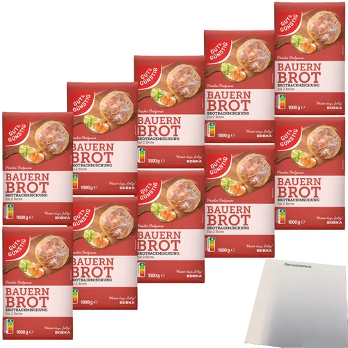 Gut&Günstig Brotbackmischung Bauernbrot VPE 10x1000g Packung usy Block